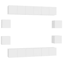 0-Delige Tv-Meubelset Bewerkt Hout 60 x 30 x 30 cm (6 pcs) Wit