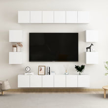 0-Delige Tv-Meubelset Bewerkt Hout 60 x 30 x 30 cm (6 pcs) Wit