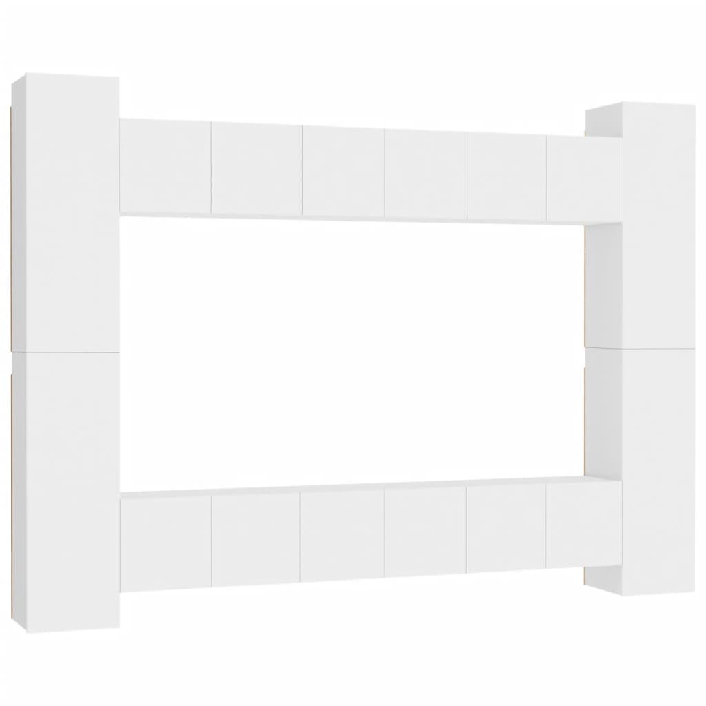 0-Delige Tv-Meubelset Spaanplaat 60 x 30 x 30 cm Wit