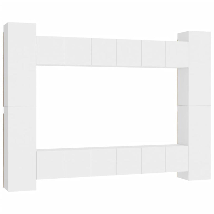 0-Delige Tv-Meubelset Spaanplaat 60 x 30 x 30 cm Wit