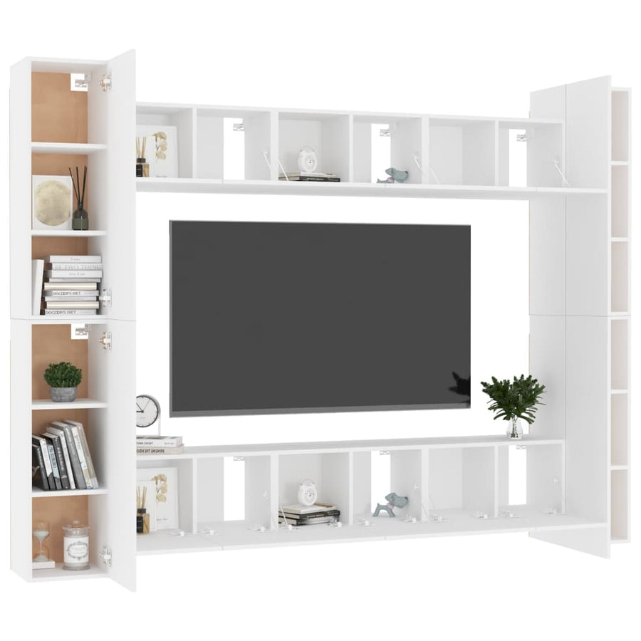 0-Delige Tv-Meubelset Spaanplaat 60 x 30 x 30 cm Wit
