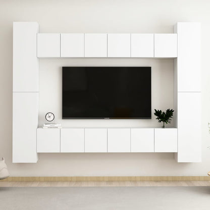 0-Delige Tv-Meubelset Spaanplaat 60 x 30 x 30 cm Wit