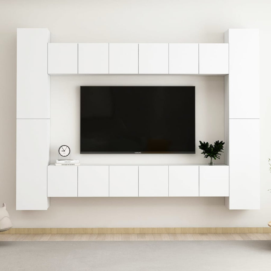 0-Delige Tv-Meubelset Spaanplaat 60 x 30 x 30 cm Wit