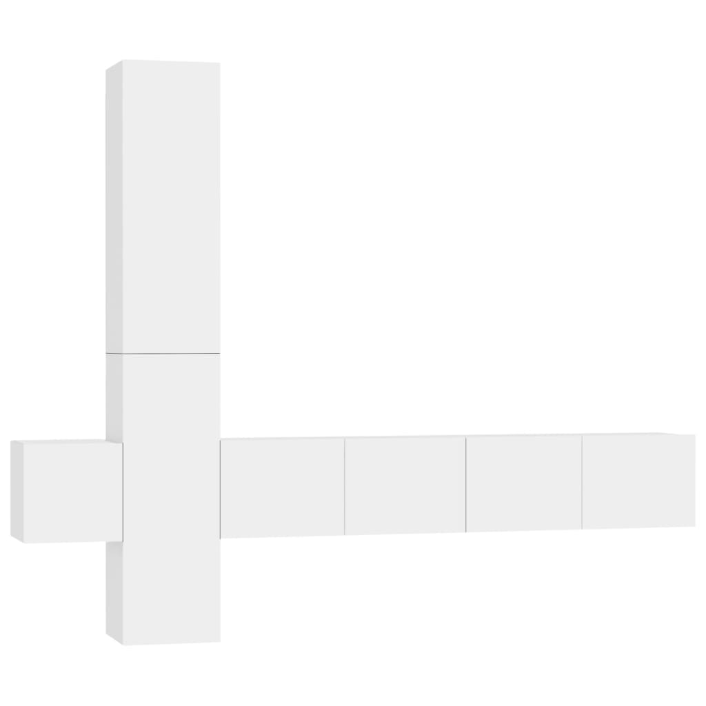 5-Delige Tv-Meubelset Spaanplaat 80 x 30 x 30 cm (2 pcs) Wit