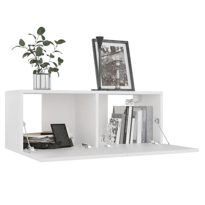 5-Delige Tv-Meubelset Spaanplaat 80 x 30 x 30 cm (2 pcs) Wit