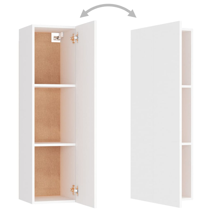 3-Delige Tv-Meubelset Spaanplaat 100 x 30 x 30 cm Wit