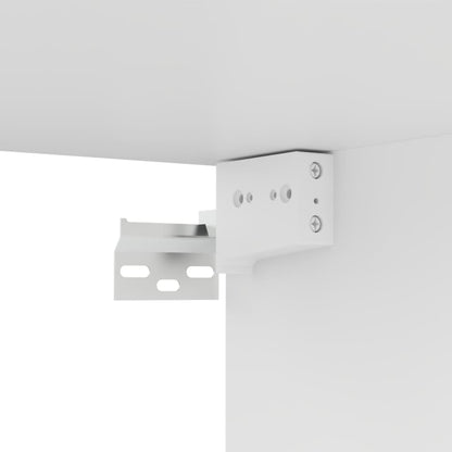 3-delige Tv-meubelset bewerkt hout wit