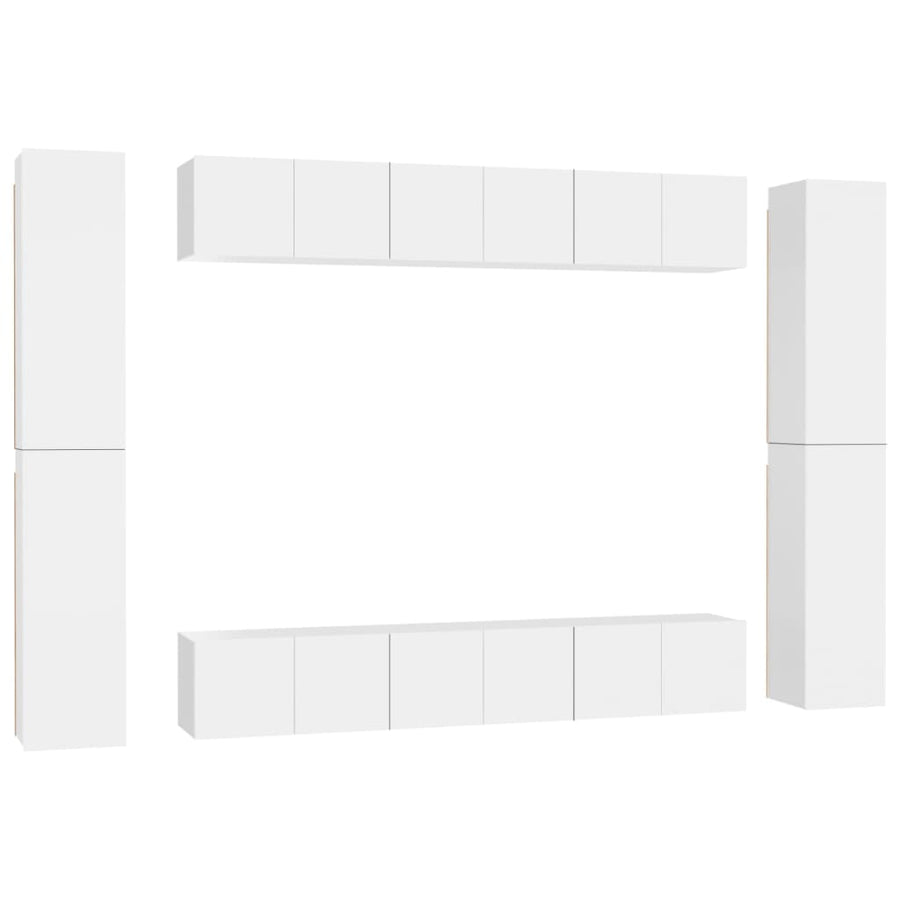 -Delige Tv-Meubelset Spaanplaat 10 60 x 30 x 30 cm Wit