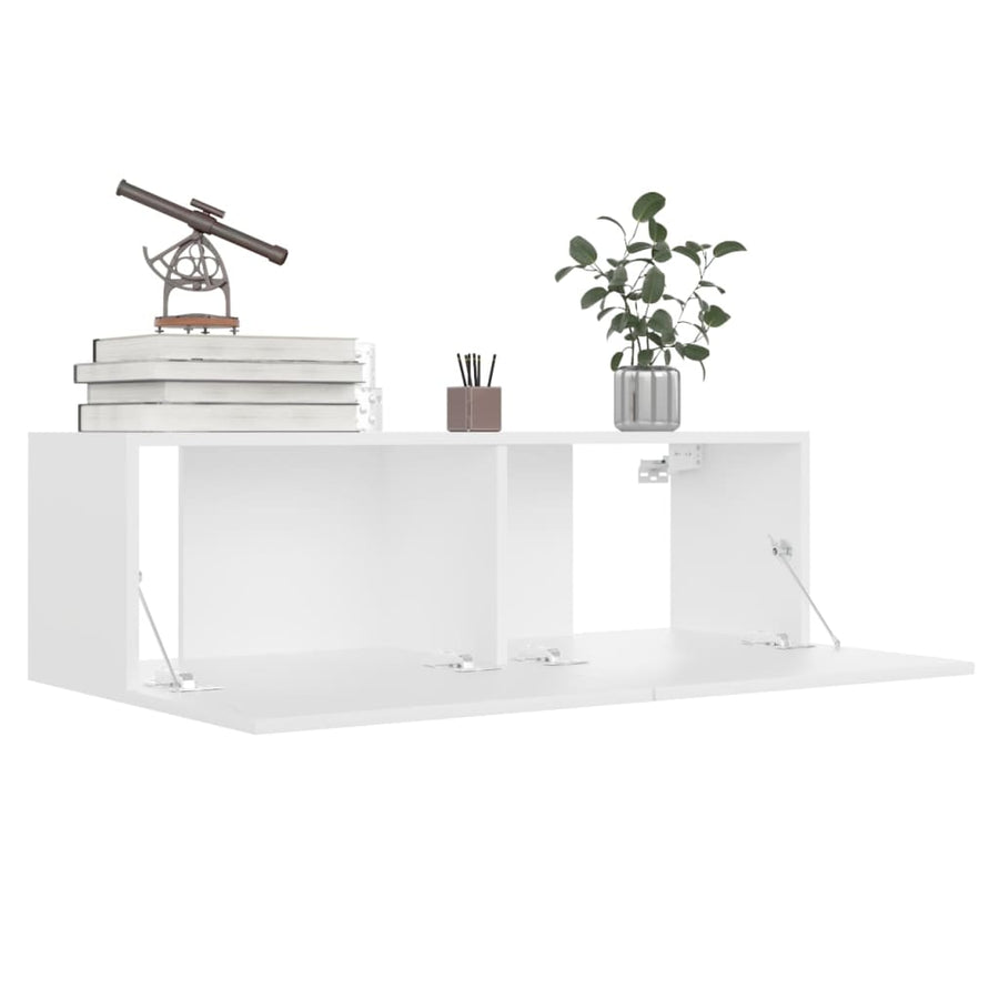 8-Delige Tv-Meubelset Spaanplaat 100 x 30 x 30 cm Wit