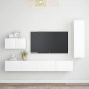 4-Piece TV Cabinet Set Engineered Wood 110 cm