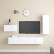 4-Piece TV Cabinet Set Engineered Wood 90 cm