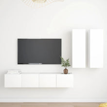 -Delige Tv-Meubelset Spaanplaat 80 x 30 x 30 cm Wit