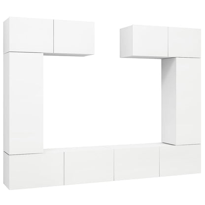 -Delige Tv-Meubelset Spaanplaat 30.5 x 30 x 90 cm Wit