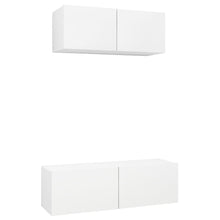 -Delige Tv-Meubelset Spaanplaat 2 80/100 x 30 x 30 cm Wit