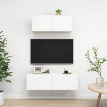 -Delige Tv-Meubelset Spaanplaat 2 80/100 x 30 x 30 cm Wit