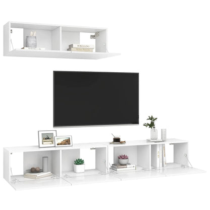 Tv-Meubelen Spaanplaat 3 100 x 30 x 30 cm Wit