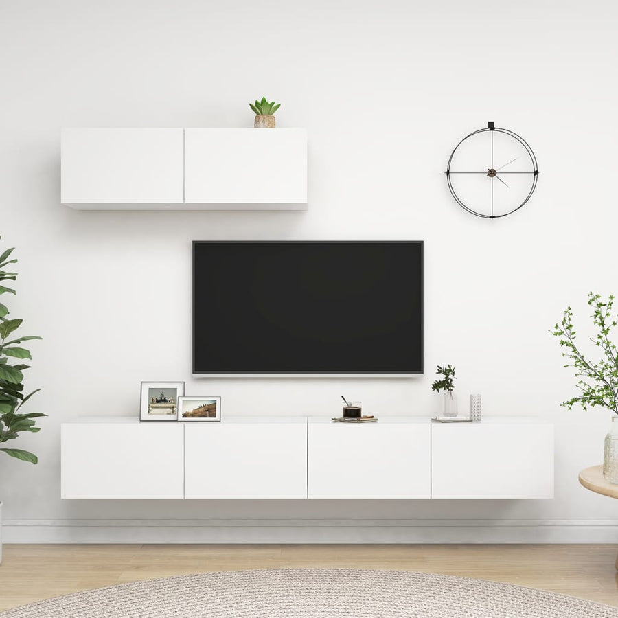 Tv-Meubelen Spaanplaat 3 100 x 30 x 30 cm Wit