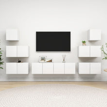 -Delige Tv-Meubelset Spaanplaat 8 60 x 30 x 30 cm Wit