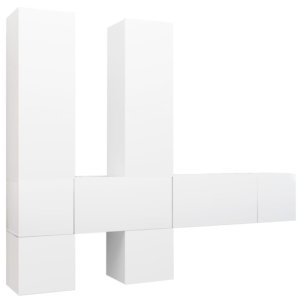 -Delige Tv-Meubelset Spaanplaat 7 60 x 30 x 30 cm Wit