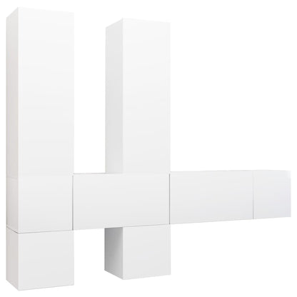 -Delige Tv-Meubelset Spaanplaat 7 60 x 30 x 30 cm Wit