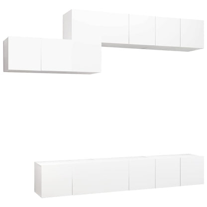 -Delige Tv-Meubelset Spaanplaat 7 60 x 30 x 30 cm Wit