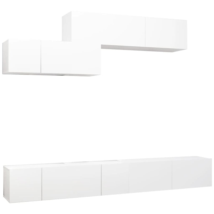 -Delige Tv-Meubelset Spaanplaat 6 100 x 30 x 30 cm Wit