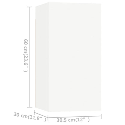 -Delige Tv-Meubelset Spaanplaat 6 100 x 30 x 30 cm Wit
