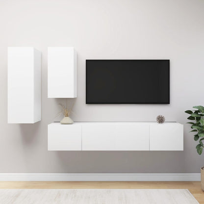 -Delige Tv-Meubelset Spaanplaat 80 x 30 x 30 cm Wit