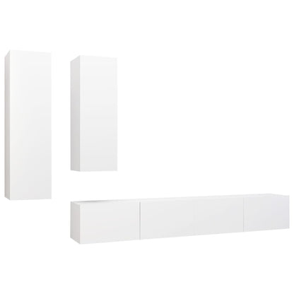 -Delige Tv-Meubelset Spaanplaat 100 x 30 x 30 cm Wit
