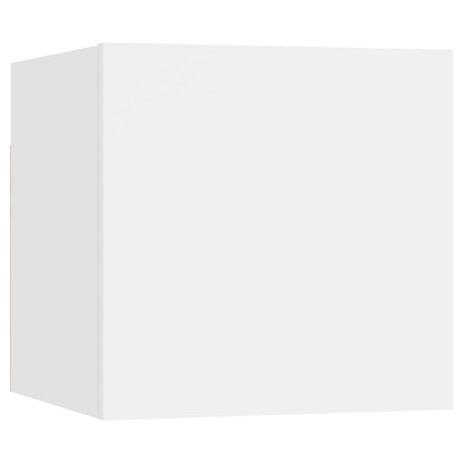 4-Delige Tv-Meubelset Bewerkt Hout 60/80 cm