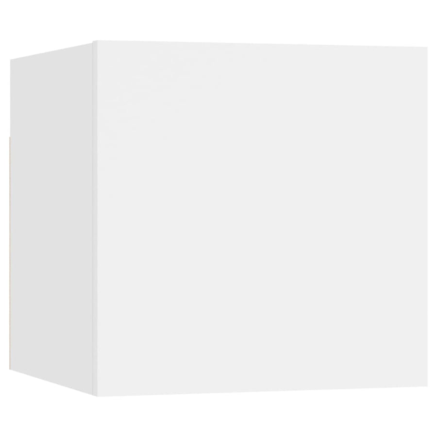 4-Delige Tv-Meubelset Bewerkt Hout 60/80 cm