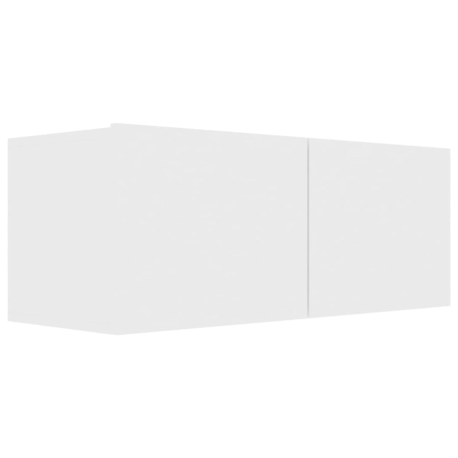 4-Delige Tv-Meubelset Bewerkt Hout 60/80 cm