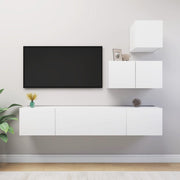 4-Piece TV Cabinet Set Engineered Wood 60/80 cm