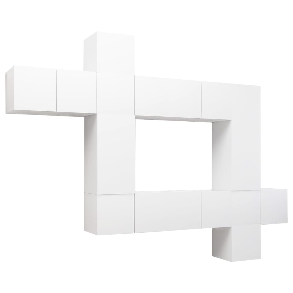 -Delige Tv-Meubelset Spaanplaat 10 60 x 30 x 30 cm Wit