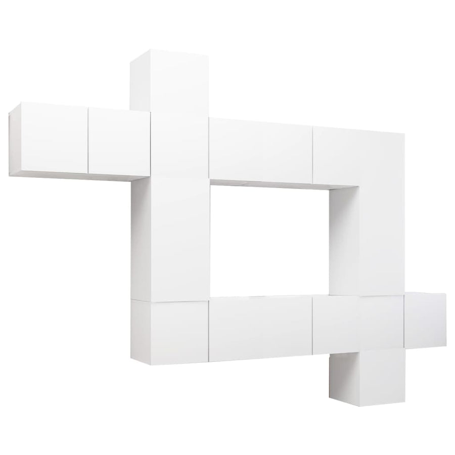 -Delige Tv-Meubelset Spaanplaat 10 60 x 30 x 30 cm Wit