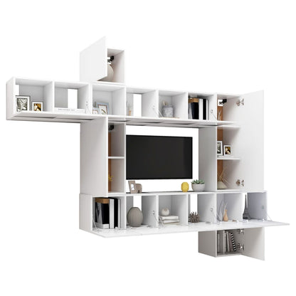 -Delige Tv-Meubelset Spaanplaat 10 60 x 30 x 30 cm Wit