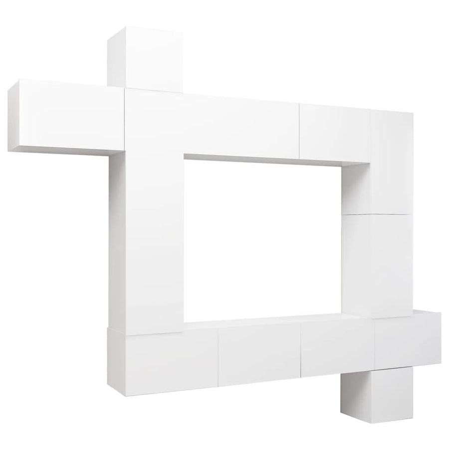 -Delige Tv-Meubelset Spaanplaat 9 100 x 30 x 30 cm Wit
