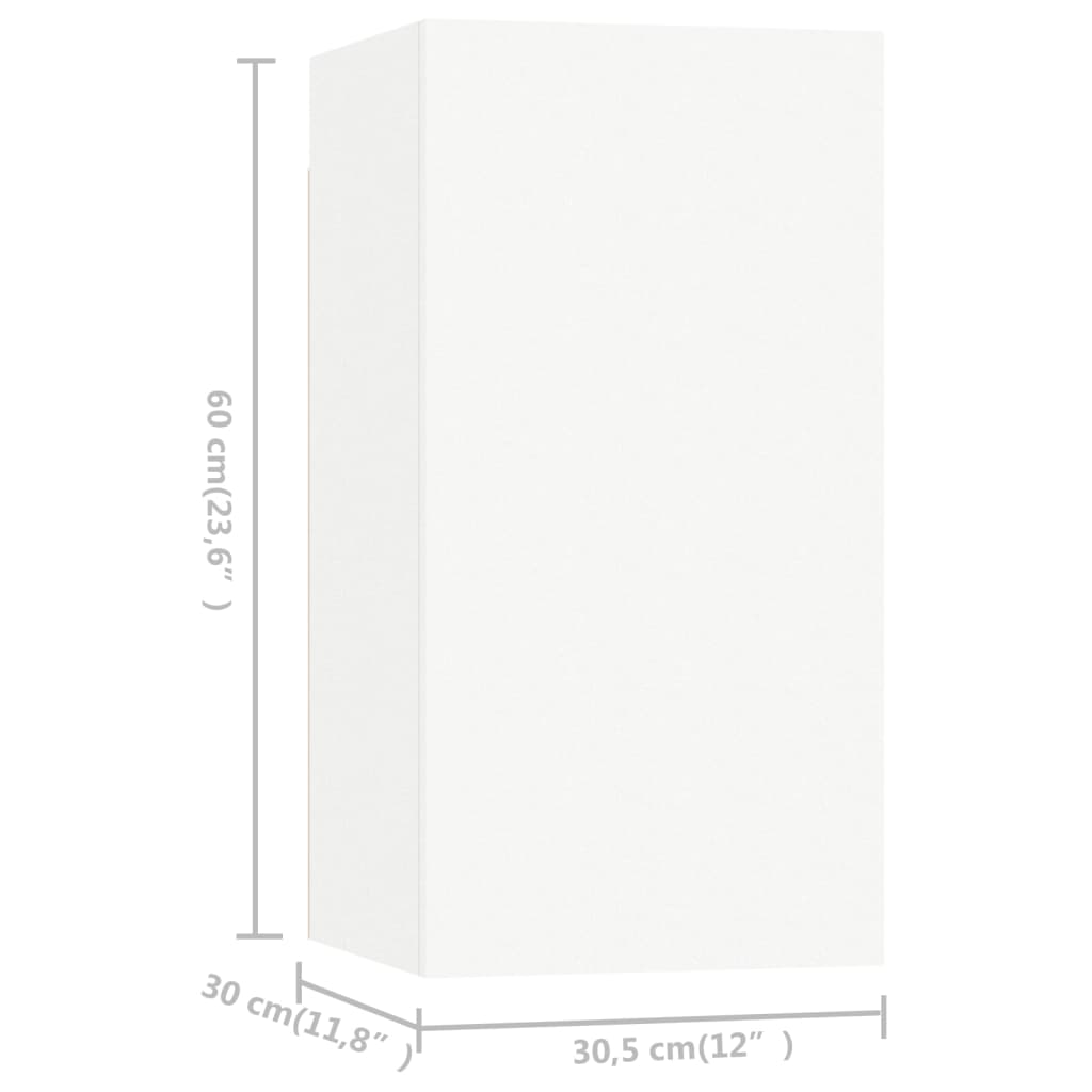 -Delige Tv-Meubelset Spaanplaat 9 100 x 30 x 30 cm Wit