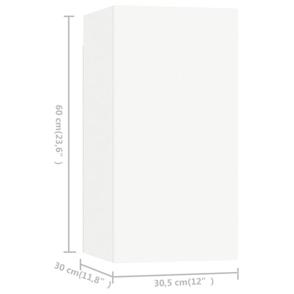 -Delige Tv-Meubelset Spaanplaat 9 100 x 30 x 30 cm Wit