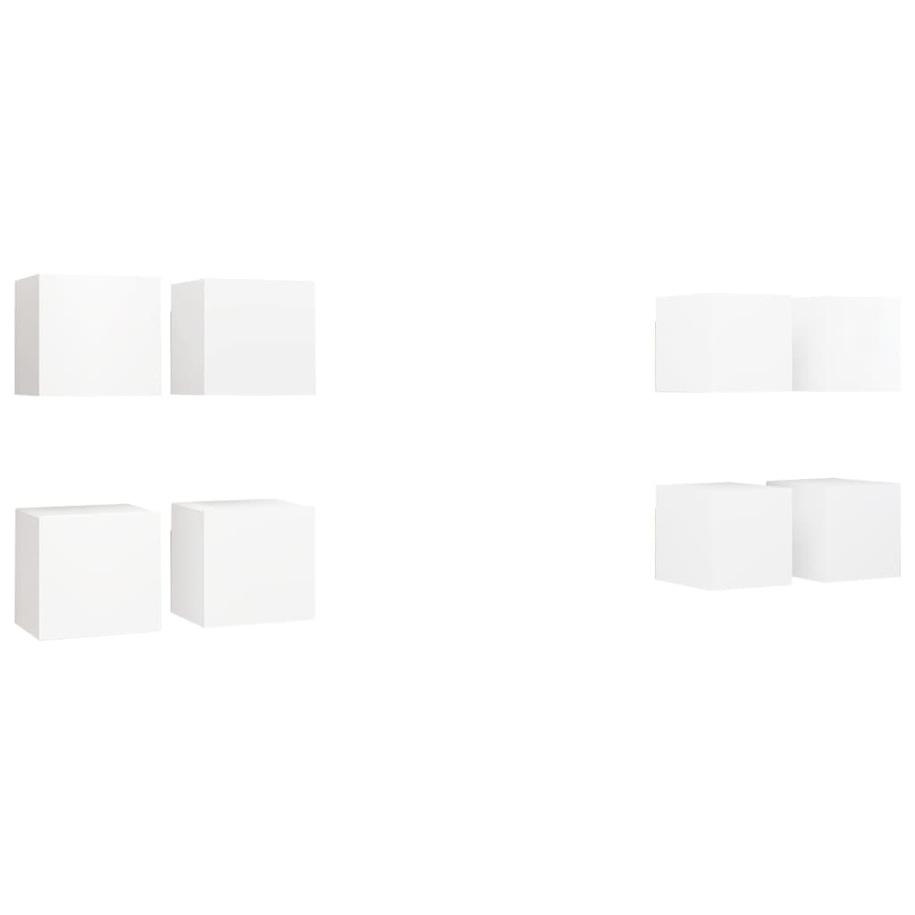 Tv-Wandmeubelen 30,5X30X30 Cm Wit