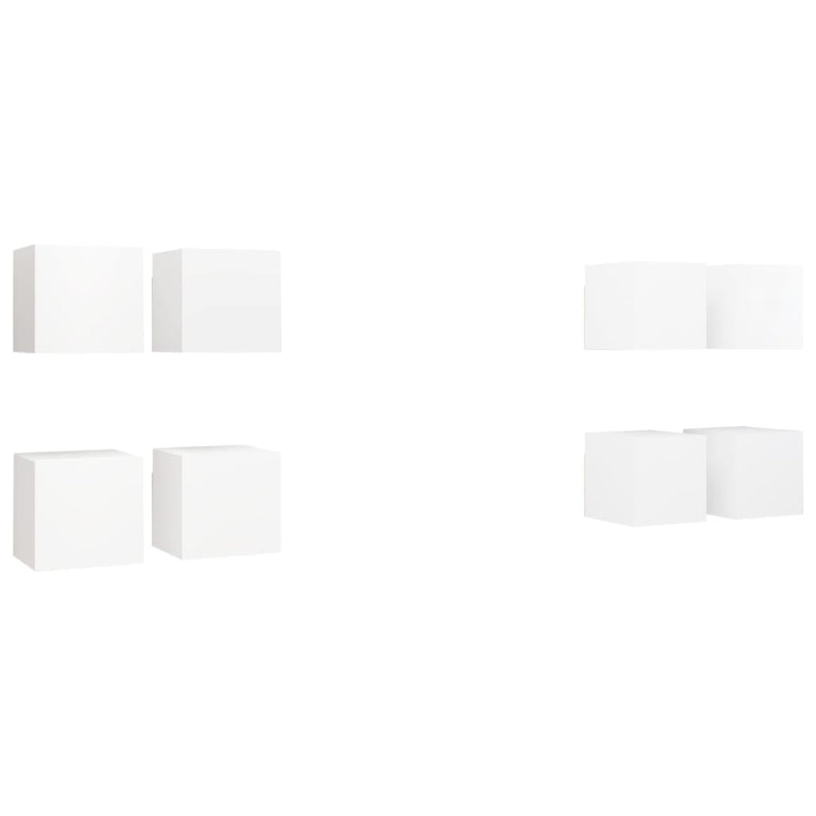 Tv-Wandmeubelen 30,5X30X30 Cm Wit