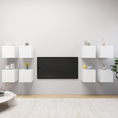 Tv-Wandmeubelen 30,5X30X30 Cm Wit