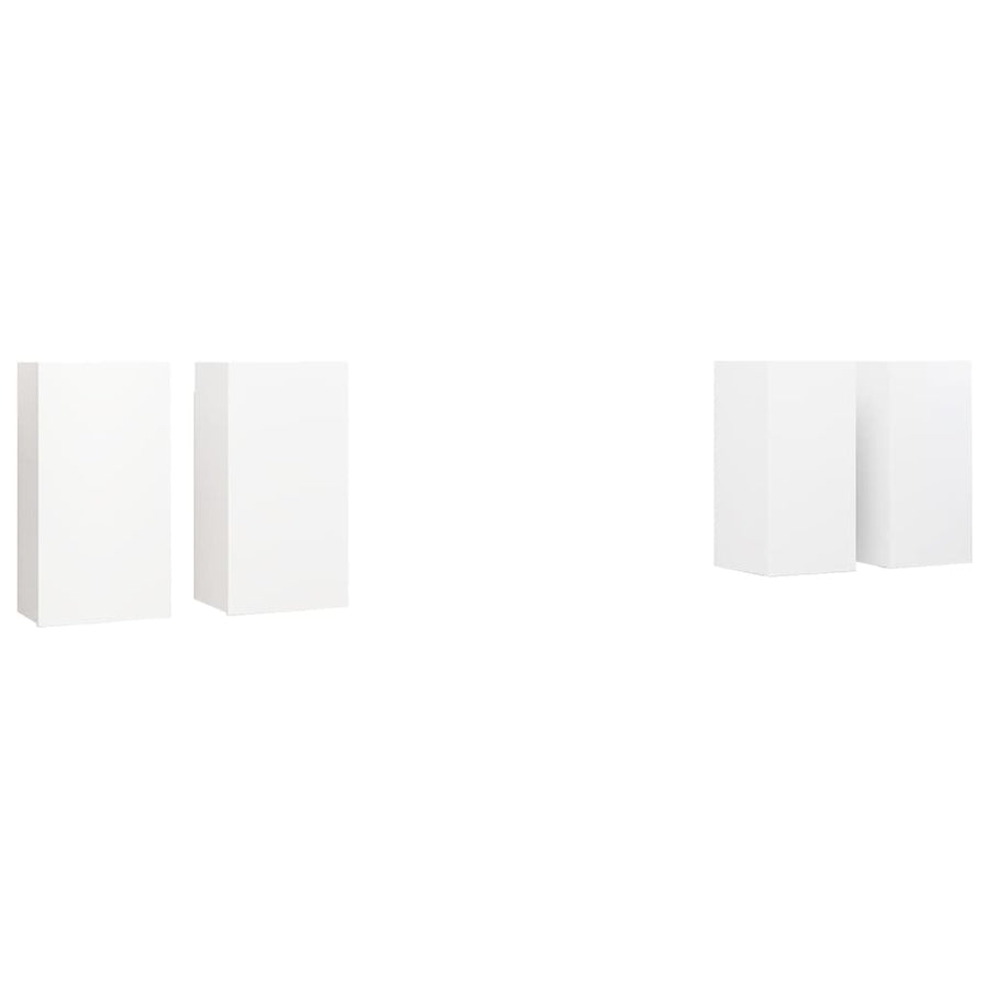 Tv-Meubelen 30,5X30X60 Cm Spaanplaat 30.5 x 30 x 60 cm Wit