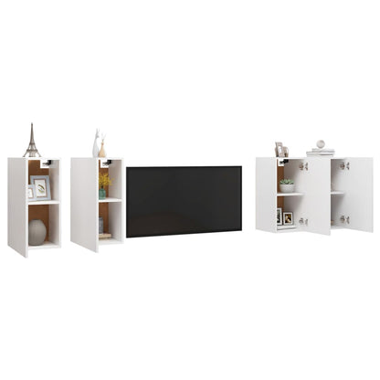 Tv-Meubelen 30,5X30X60 Cm Spaanplaat 30.5 x 30 x 60 cm Wit