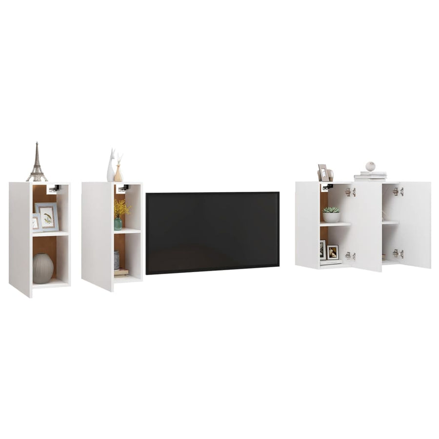 Tv-Meubelen 30,5X30X60 Cm Spaanplaat 30.5 x 30 x 60 cm Wit