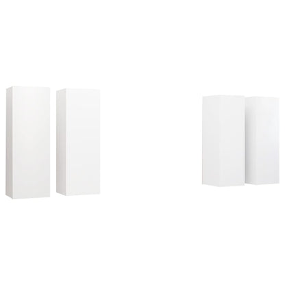 Tv-Meubelen 30,5X30X90 Cm Spaanplaat 30.5 x 30 x 90 cm Wit
