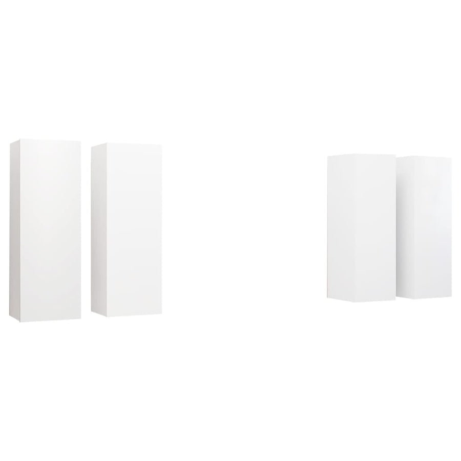 Tv-Meubelen 30,5X30X90 Cm Spaanplaat 30.5 x 30 x 90 cm Wit