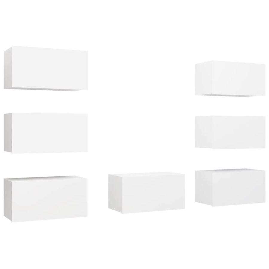 Tv-Meubelen 30,5X30X60 Cm Spaanplaat Wit