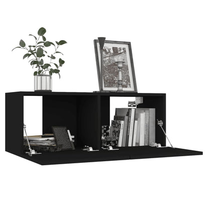 Tv-Meubelen Spaanplaat 80 x 30 x 30 cm Zwart