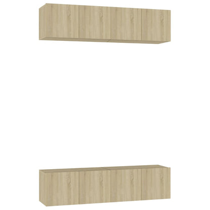 Tv-Meubelen Spaanplaat Kleurig 60 x 30 x 30 cm Sonoma eiken